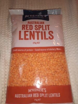 Australian Red Split Lentils