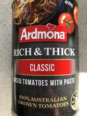 Diced tomatoes with paste