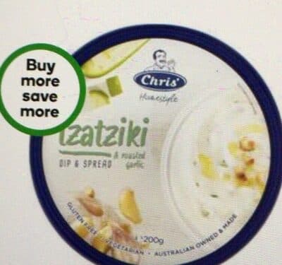 Chris Dips Tzatziki & Roasted Garlic