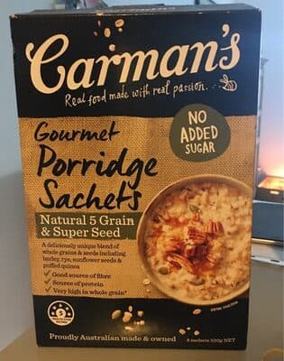 Porridge Sachets Natural 5 Grain & Super Seed