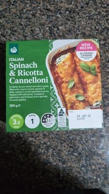 Spinach & Ricotta Cannelloni