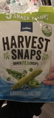 Harvest Snaps Baked Pea Crisps Original Salted