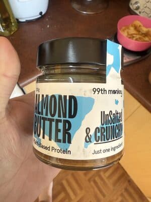 ALMOND BUTTER Unsalted & CRUNCHY