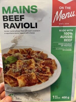 beef ravioli