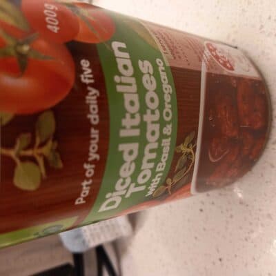 Diced Italian Tomatoes with Basil & Oregano