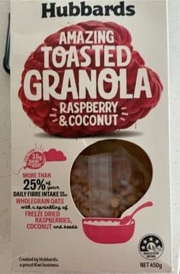 Toasted Granola Raspberry & Coconut