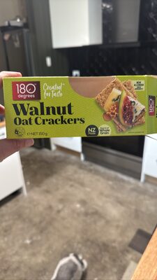 Walnut Oat Crackers